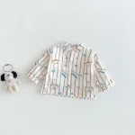 [73-110cm]シャツ 恐竜orチェリー柄 カジュアル - Image 8