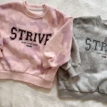 [80-150cm] 英字プリント トレーナー - Image 14