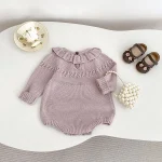 [66-90cm] フリル襟 ロンパース - Image 11