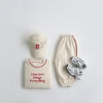 [80-130cm] 英字ロゴ カジュアル セットアップ - Image 3