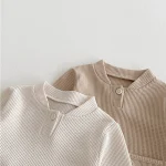 [66-100cm] ワッフル トップス - Image 5