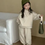 [80-150cm] フリース ボタン付き セットアップ - Image 14