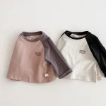 [73-100cm] カラー切り替え シャツ - Image 7