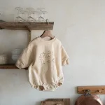 [66-90cm] 恐竜プリント ロンパース - Image 9