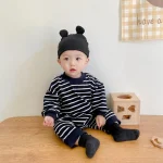 [66-110cm] バック熊柄 オールインワン