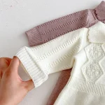 [66-100cm] ポロ ゲーブル編み オールインワン - Image 16