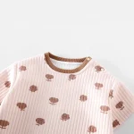 [66-90cm]オールインワン バナナ柄 ボンボン付き 厚手 可愛い ロンパース - Image 5