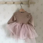 [80-130cm] 肩フリル ワンピース - Image 5