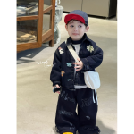 [90-130cm]新作 プリント デニム 厚手 アウター/パンツ - Image 2