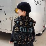 [90-150cm]着やすい もこもこ スタンドネック ベスト - Image 4