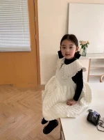 [90-130cm] インナー シャツ&キルティング ワンピース - Image 13