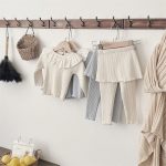 [73-100cm] フリル カラー トップス&スカート パンツ 2点セット - Image 9