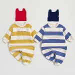 [66-90cm]ロンパース 裏起毛 英字プリント 可愛い ベビー服 - Image 9