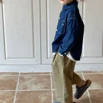 [80-150cm] ビッグ襟 ワンピース  or デニム シャツ - Image 8