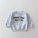 [66-120cm] 笑顔&英字プリント セットアップ - Image 2