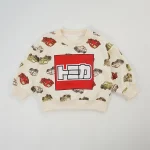 [80-130cm] 車プリント トレーナー - Image 5