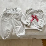 [80-150cm]レースリボン スウェットセットアップ - Image 12