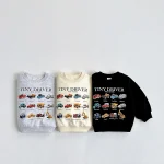 [80-130cm] 車プリント オーバー  トレーナー - Image 10