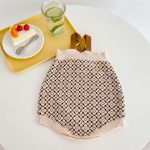 [66-90cm]からし色 レトロ ニット サロペット - Image 11