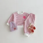 [80-130cm] 笑顔ボーダー セットアップ - Image 13