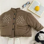 [80-130cm] 花柄 アウター - Image 2