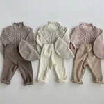 [66-90cm] シンプル ボア付き レギンス