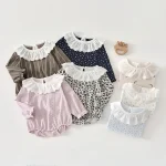 [66-90cm]ロンパース レオパードORストライプ 肌触り良い ベビー服 - Image 5