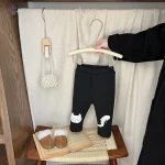 [73-110cm] 動物柄 ボア レギンス