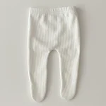 [66-90cm] ノーカラー リブ タイツ - Image 4