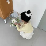 [73-120cm]ハート柄 フリル襟 トップス - Image 15