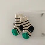 [GOODS] 韓国風 ボーダー ソックス - Image 7