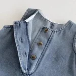 [66-90cm]デニム オールインワン OR ボーダー トップス - Image 15