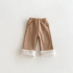 [73-110cm] コーデュロイボア ロングパンツ - Image 2