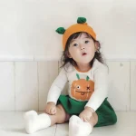 [73-100cm]帽子付き ハロウィーンかぼちゃ 3点セット