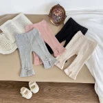 [73-110cm] リボンリブ パンツ - Image 8