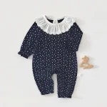 [66-90cm]ロンパース レオパードOR月柄 オールインワン - Image 3