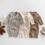 [66-100cm] ゲーブル編み セーター or サロペット - Image 20