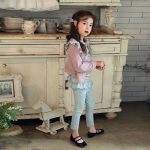 [90-150cm]デニムパンツ フリル付き 7分丈 カジュアル 履きやすい ボトムス - Image 12