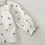 [66-110cm] ノーカラーor小花柄 インナーシャツ - Image 8