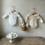 [66-90cm]ロンパース フリル襟 ウサギ柄 肌触り良い 可愛い ベビー服 - Image 7