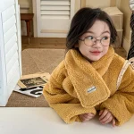 [80-130cm] スカーフ付き ボア アウター - Image 9