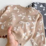 [73-110cm] リボン セットアップ - Image 3