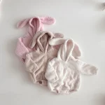 [66-90cm] ウサギデザイン ロンパース - Image 4