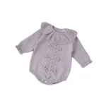 [66-90cm]韓国風 フリル花柄 ロンパース - Image 5