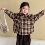 [80-150cm]シャツ チェック柄 カジュアル 合わせやすい トップス - Image 17