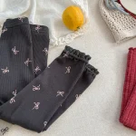 [80-130cm] リボン柄 レギンス - Image 11