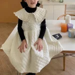 [90-130cm] インナー シャツ&キルティング ワンピース - Image 7