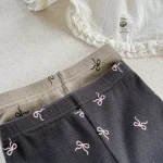 [80-130cm] リボン柄 レギンス - Image 34