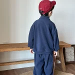 [80-150cm] 英字柄 フリース セットアップ - Image 10