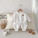 [66-100cm]クマ柄 カジュアル セットアップ - Image 6